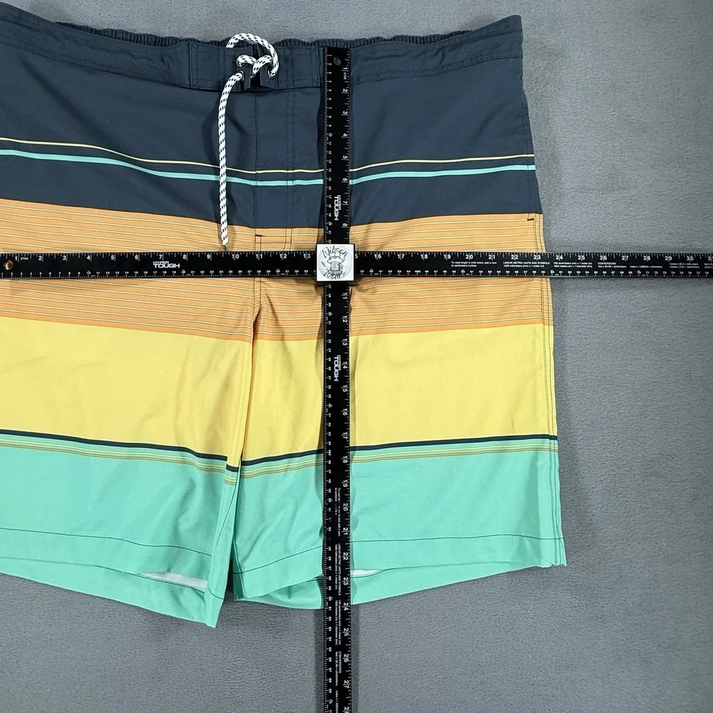 Sonoma Swim Trunks Mens 3XLT Board Shorts Stretch Color Block‎ Lined